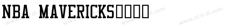 NBA Mavericks字体转换